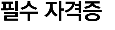 필수 자격증 